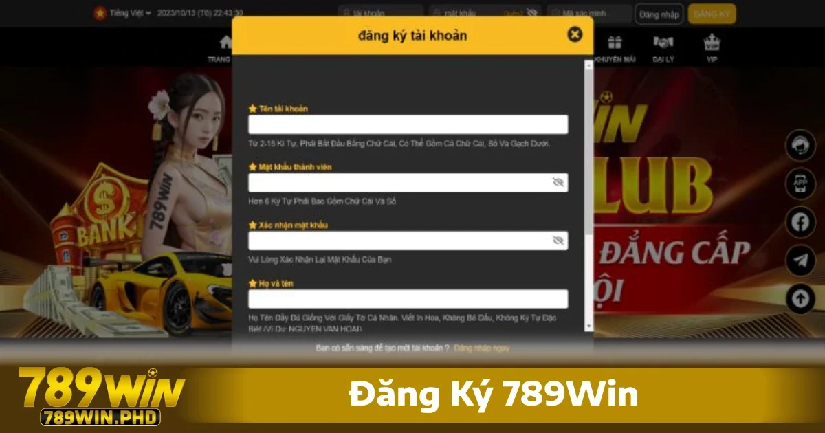 Đăng ký 789win không chỉ giúp bạn tiếp cận các dịch vụ giải trí thú vị mà còn mở ra cơ hội nhận thưởng, chơi game và cá cược với các nền tảng uy tín